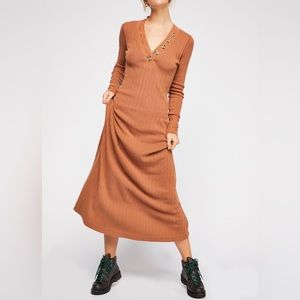 FREE PEOPLE Sunflower Maxi Dress XS